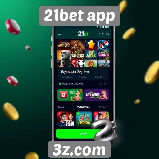 Opções de jogos disponíveis no 21bet app